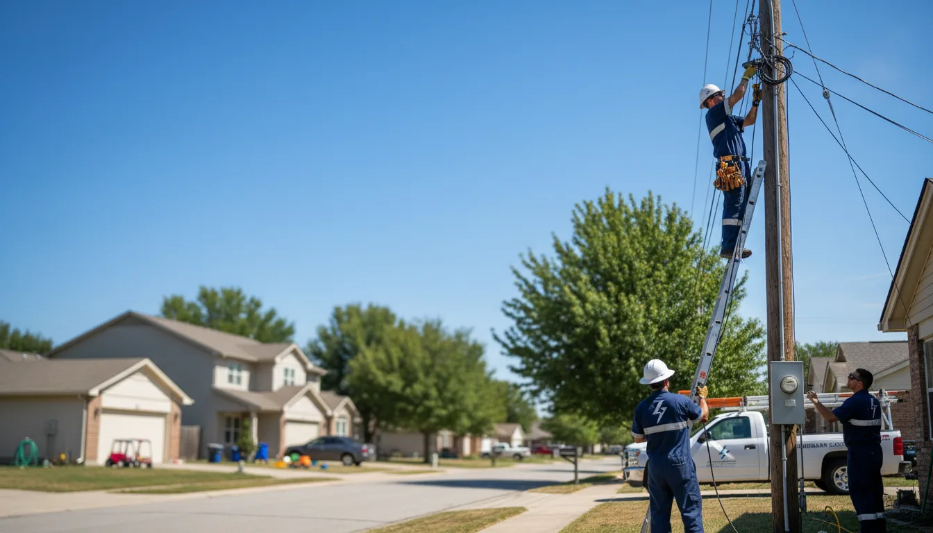 Residential electrician providing installation services in Somerdale, OH